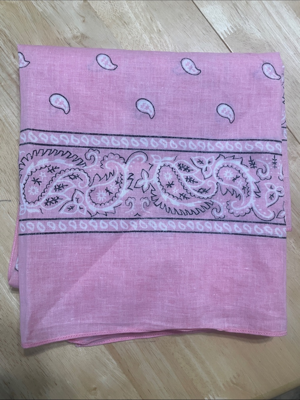 Pink Paisley Bandana Kerchief